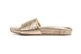 Gallito slide sandal - platinum - side shot