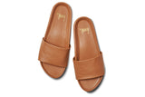 Gallito slide sandal - tan - top shot