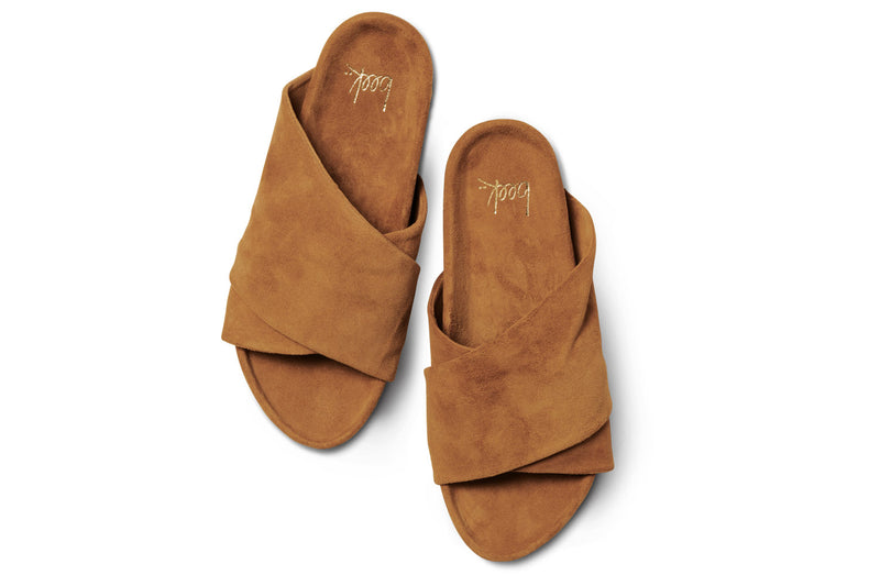 Kea slide sandal - caramel - top shot