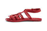 Kingfisher ankle strap sandal - red - side shot