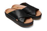 Kite platform sandal - black - angle shot