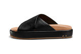 Kite platform sandal - black - side shot
