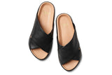 Kite platform sandal - black - top shot
