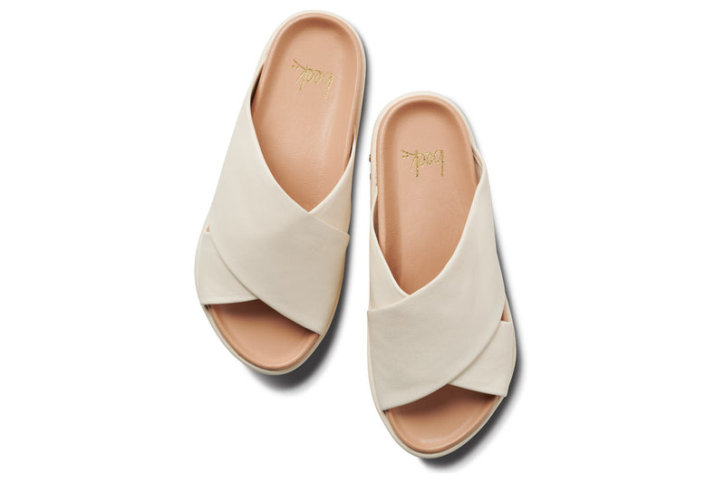 Kite platform sandal - eggshell - top shot