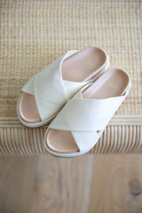 Kite platform sandal - eggshell - product shot