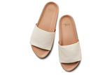 Pelican platform sandal - eggshell/beach - top shot