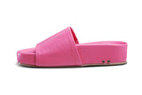 Pelican platform sandal - hibiscus - side shot