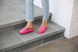 Pelican platform sandal - hibiscus - on model shot