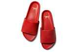 Pelican platform slide sandal - red - top shot