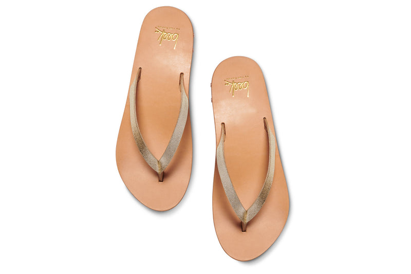 Seabird flip flop - platinum/honey - top shot