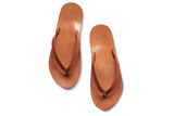 Seabird flip flop - tan - top shot