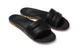 Sugarbird slide sandal - black - angle shot